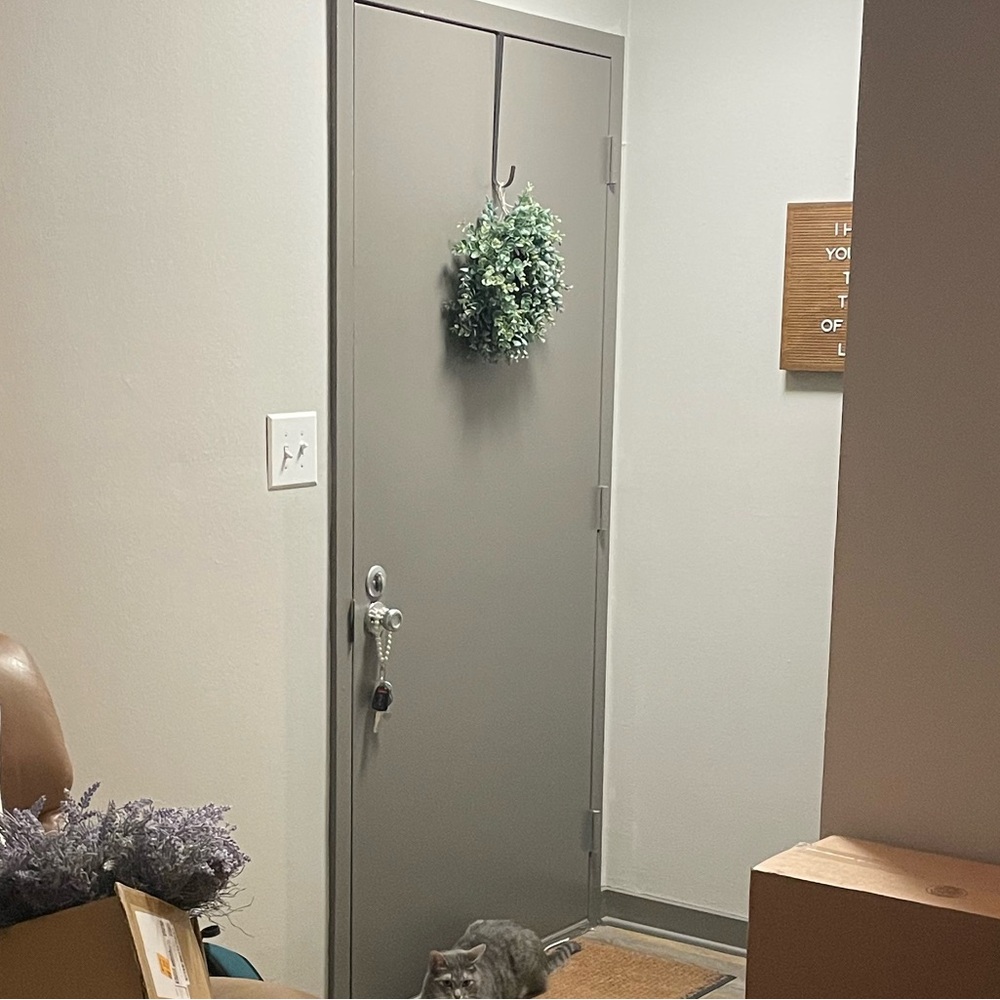 Faux eucalyptus wreath